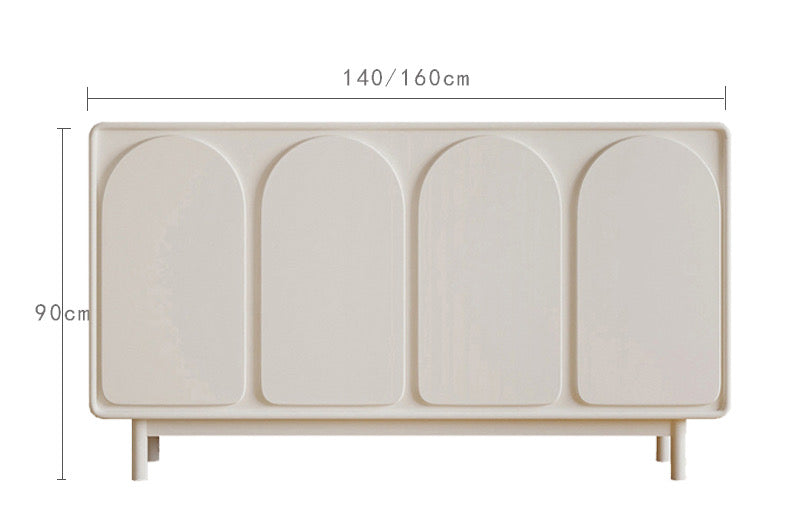 Fern White Buffet Sideboard Cabinet/Sideboard/Hallway Table/Minimalist