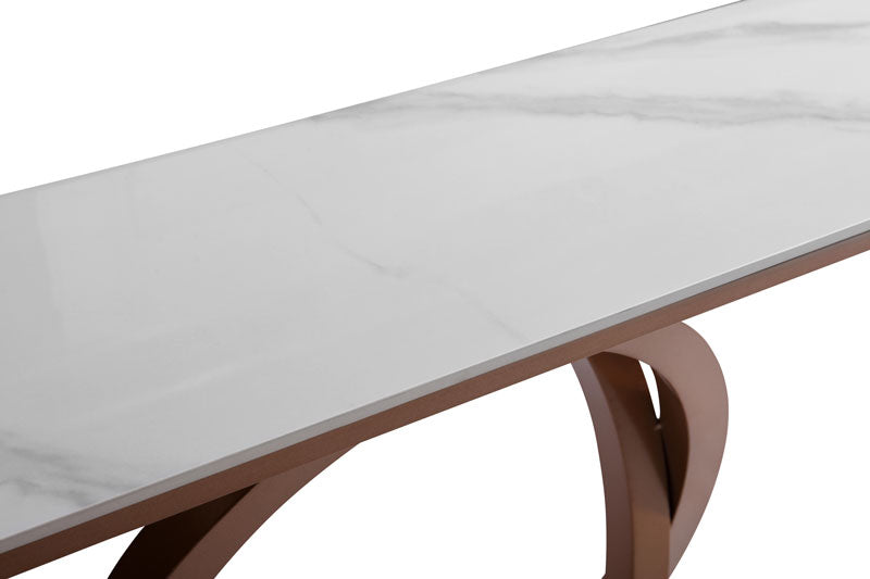 Uba Creative Ring Shape Entrance Table/Console Table/Ceramic/Steel Base