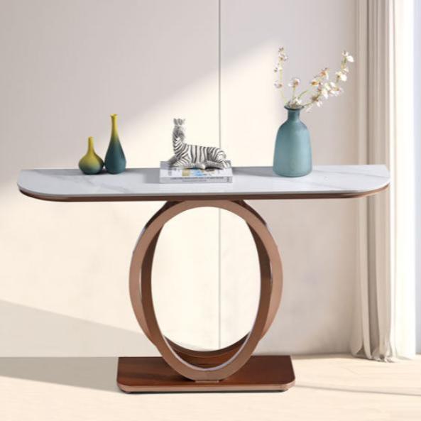 Uba Creative Ring Shape Entrance Table/Console Table/Ceramic/Steel Base