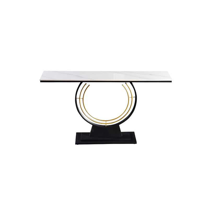 Vittoria Round Frame Ceramic Console Table/Ceramic top/Zen/Hallway Table