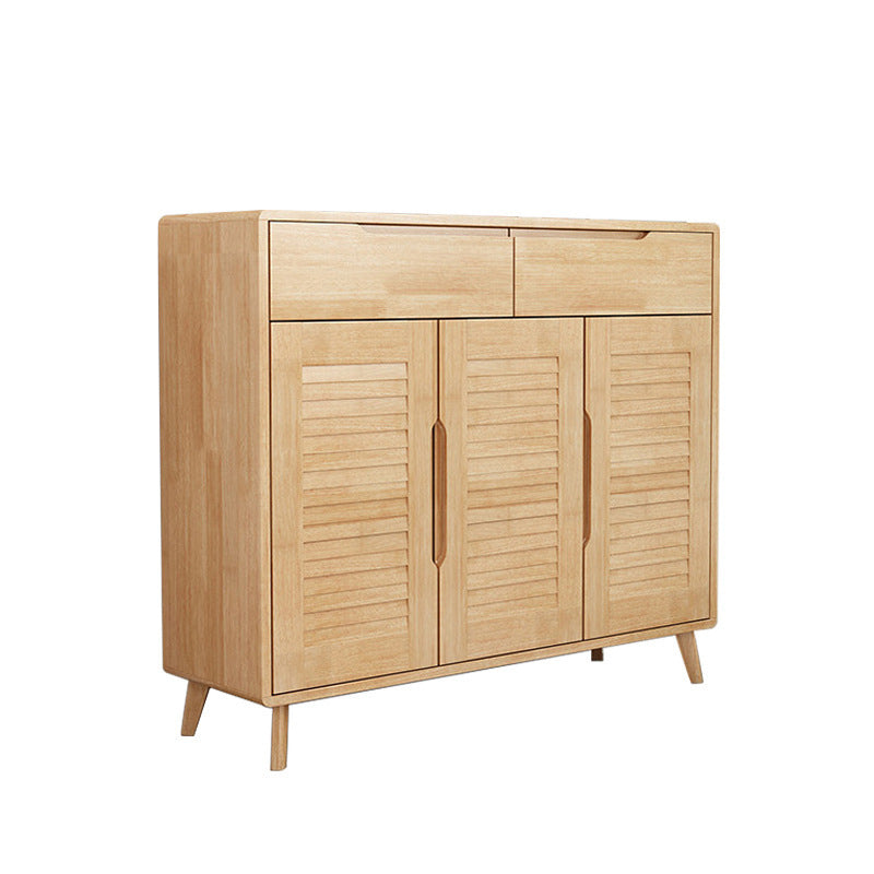 Solid Wood Shoe Cabinet/Shoe Storage/Rubberwood& MDF