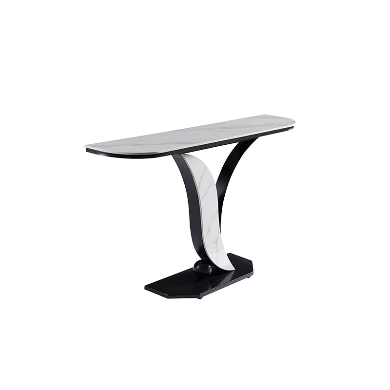 Ceramic Top Console Table/Creative Entryway Table/Steel Legs