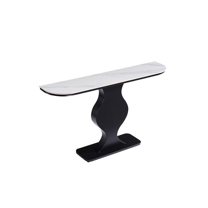 Ceramic Top Console Table/Creative Entryway Table/Steel Legs