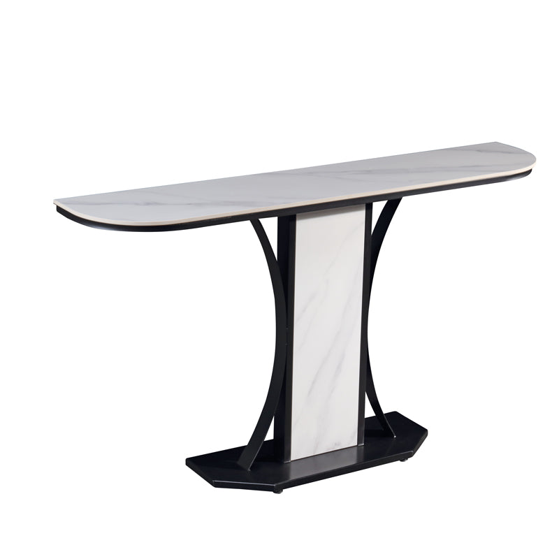 Ceramic Top Console Table/Creative Entryway Table/Steel Legs