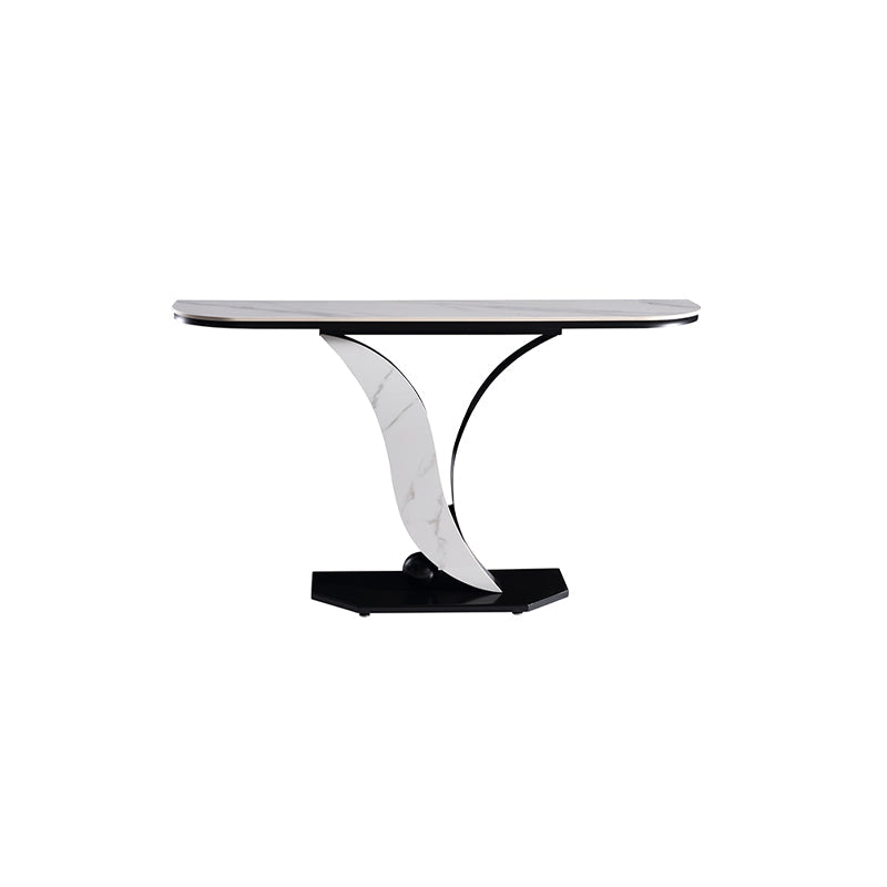 Ceramic Top Console Table/Creative Entryway Table/Steel Legs