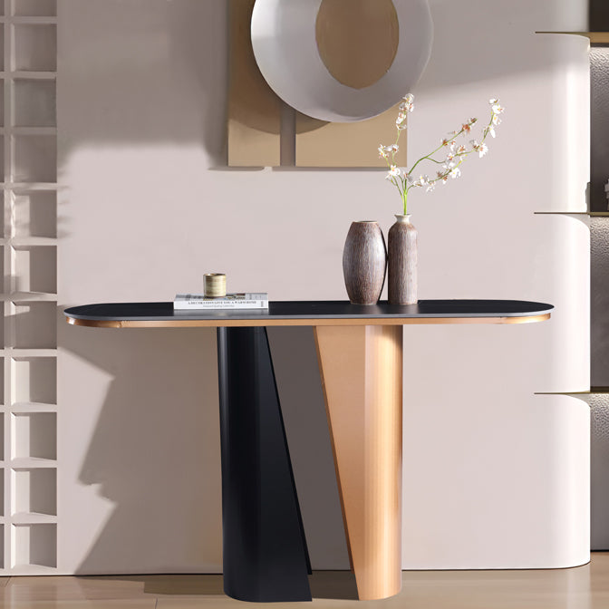 Ceramic Top Console Table/Entrance Table/Steel Legs