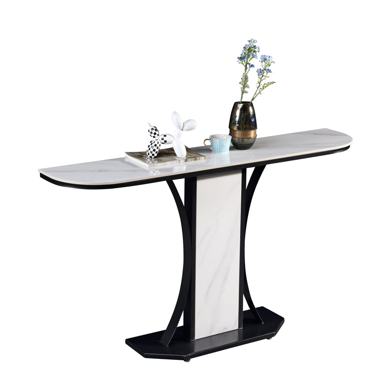 Ceramic Top Console Table/Creative Entryway Table/Steel Legs