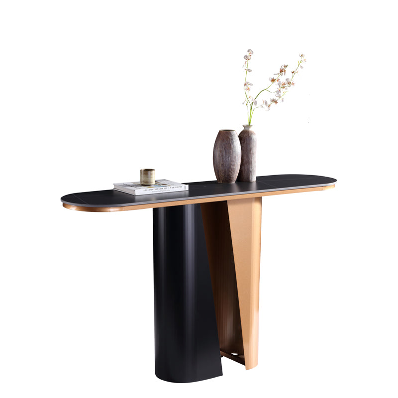 Ceramic Top Console Table/Entrance Table/Steel Legs