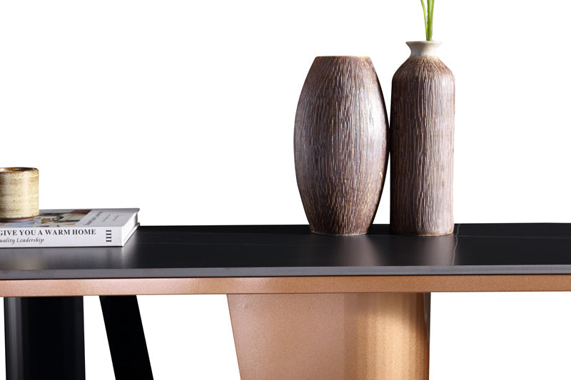 Ceramic Top Console Table/Entrance Table/Steel Legs