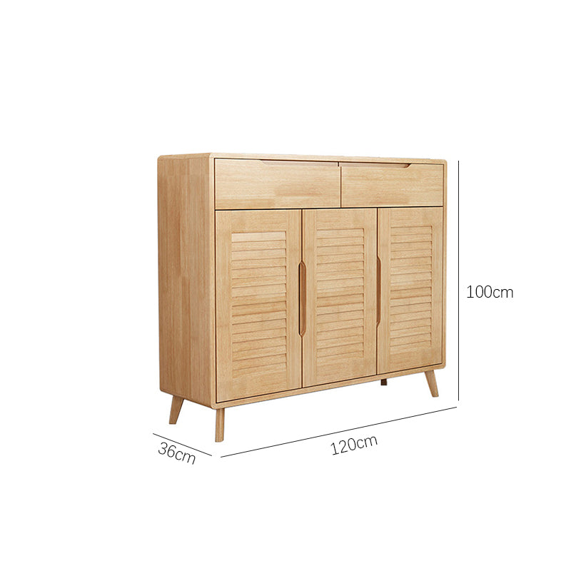 Solid Wood Shoe Cabinet/Shoe Storage/Rubberwood& MDF